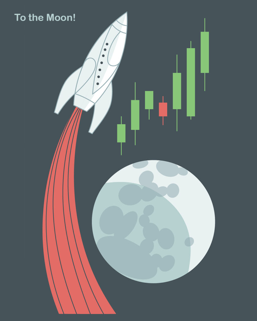 Stock market to the Moon